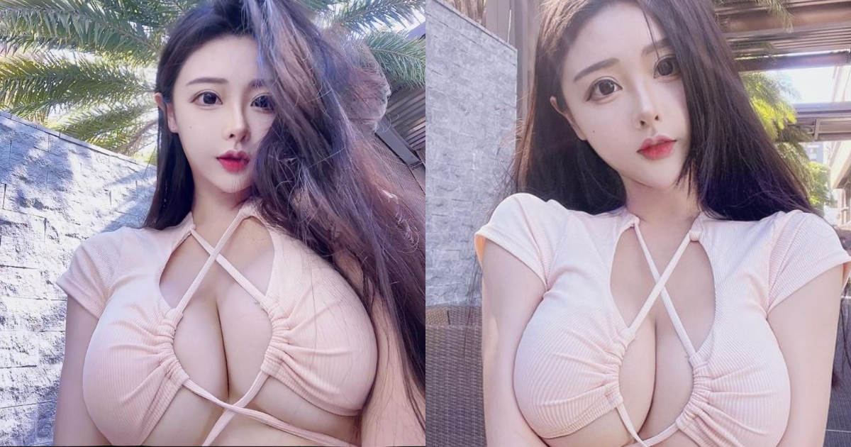 童颜巨乳美女唯恩，挺胸晒长辈姿势太过犯规了 Facebook-第1张