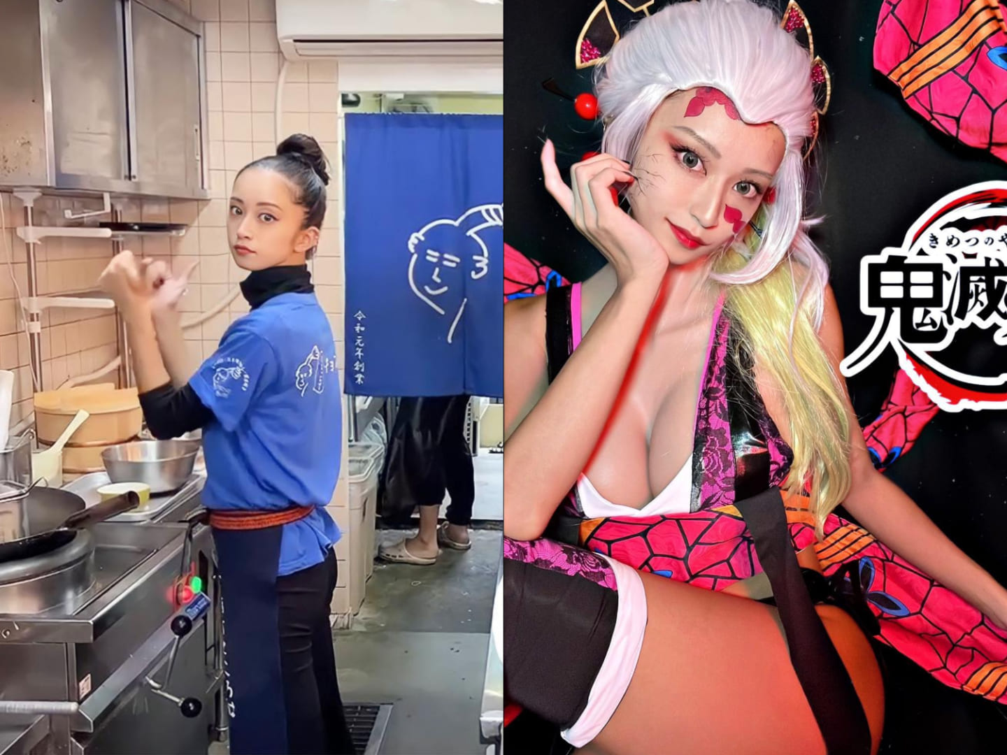 日本拉麵店美女店员だふちゃん性感Cosplay比拉麵更让人垂涎 Facebook-第1张