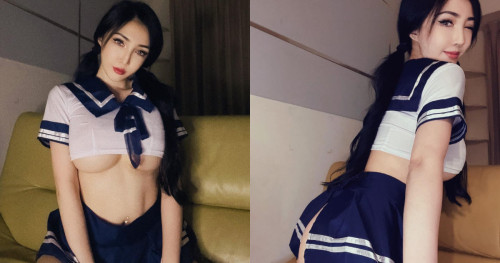 制服美女秒现雪乳翘臀直接火辣放送！ Facebook-第1张